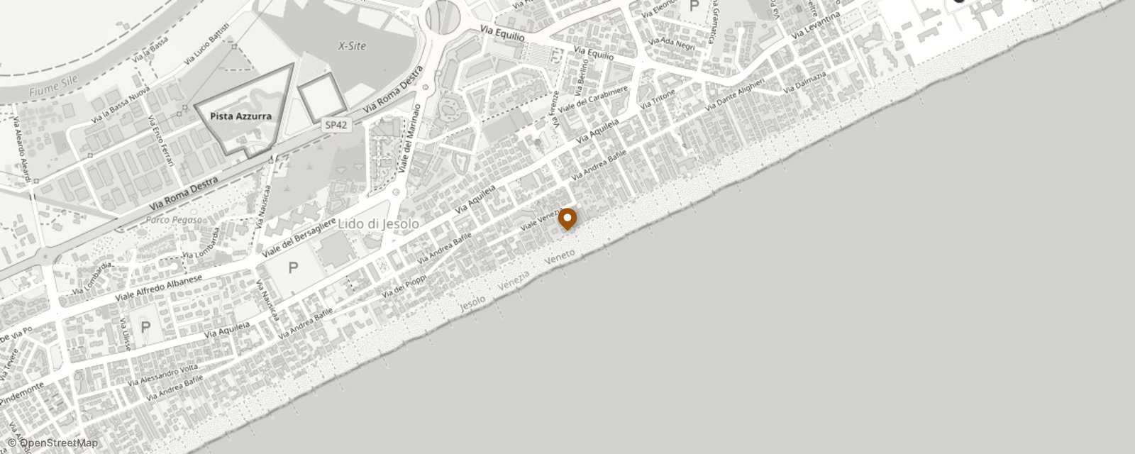 Mappa: Viale Venezia, 2, 30016 Lido di Jesolo